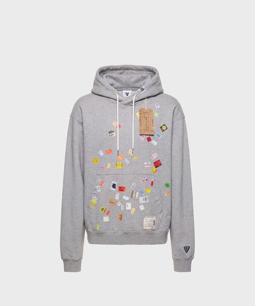 MIHARAYASUHIRO(ミハラヤスヒロ)の「【Maison MIHARAYASUHIRO / メゾンミハラヤスヒロ】PRICE STICKER SWEAT HOODIE(パーカー・メンズ・グレー・46)」の7枚目の写真