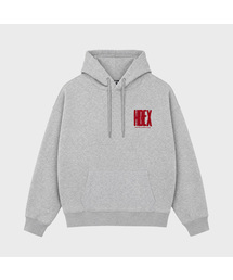 HDEX（エイチデックス）の「クラックプリントフーディー (Melange Gray)（パーカー）」