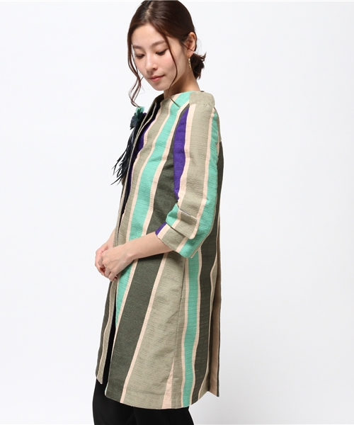 FIGARO Paris(フィガロパリ)の「SHIRTA PORTE ストライプ コート◆(その他アウター・レディース・その他8・38)」の3枚目の写真