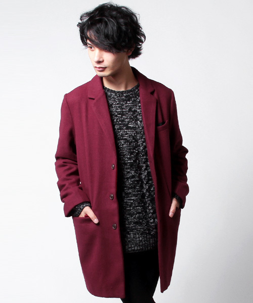 THE CASUAL（カジュアル）の「ウールチェスターコート（チェスターコート・メンズ・ワイン/ブラック/オリーブ/キャメル/チャコール/ネイビー/ブルー系その他/チェック/グレー/ベージュ・L/XL/S/M）」の10枚目の写真