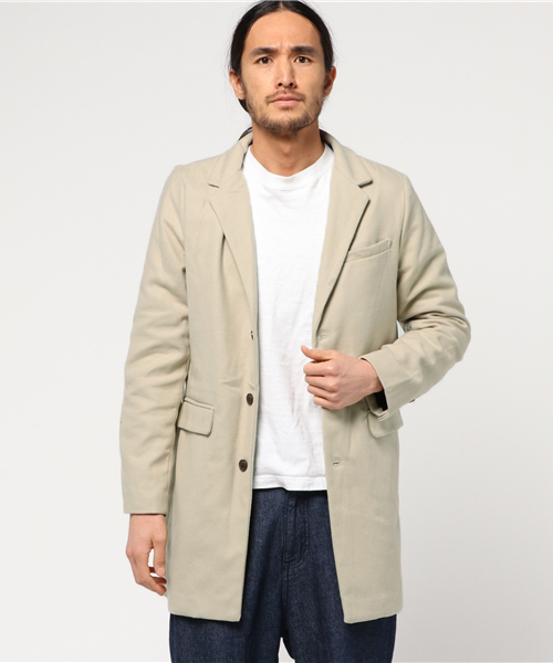 THE CASUAL（カジュアル）の「ウールチェスターコート（チェスターコート・メンズ・ワイン/ブラック/オリーブ/キャメル/チャコール/ネイビー/ブルー系その他/チェック/グレー/ベージュ・L/XL/S/M）」の19枚目の写真