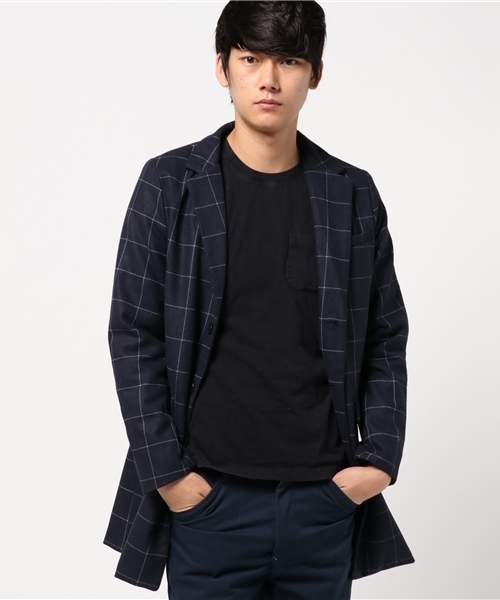 THE CASUAL（カジュアル）の「ウールチェスターコート（チェスターコート・メンズ・ワイン/ブラック/オリーブ/キャメル/チャコール/ネイビー/ブルー系その他/チェック/グレー/ベージュ・L/XL/S/M）」の14枚目の写真