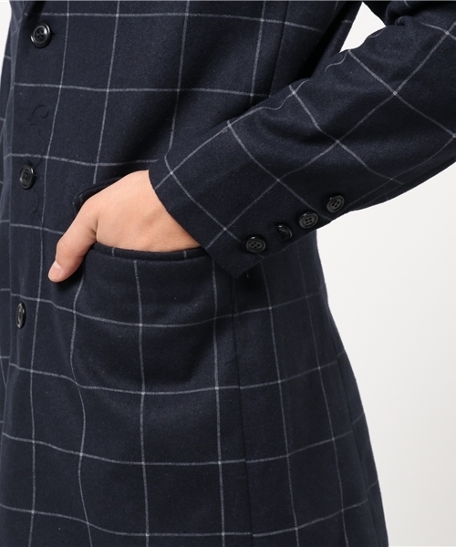 THE CASUAL（カジュアル）の「ウールチェスターコート（チェスターコート・メンズ・ワイン/ブラック/オリーブ/キャメル/チャコール/ネイビー/ブルー系その他/チェック/グレー/ベージュ・L/XL/S/M）」の16枚目の写真