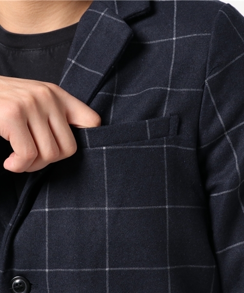 THE CASUAL（カジュアル）の「ウールチェスターコート（チェスターコート・メンズ・ワイン/ブラック/オリーブ/キャメル/チャコール/ネイビー/ブルー系その他/チェック/グレー/ベージュ・L/XL/S/M）」の17枚目の写真