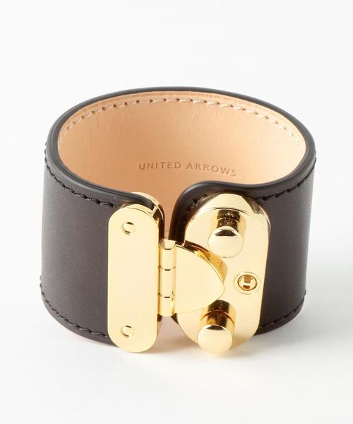 UNITED ARROWS（ユナイテッドアローズ）の「UBMF ロック ブレスレット◆（ブレスレット・レディース・ブラック/ベージュ・FREE）」の3枚目の写真