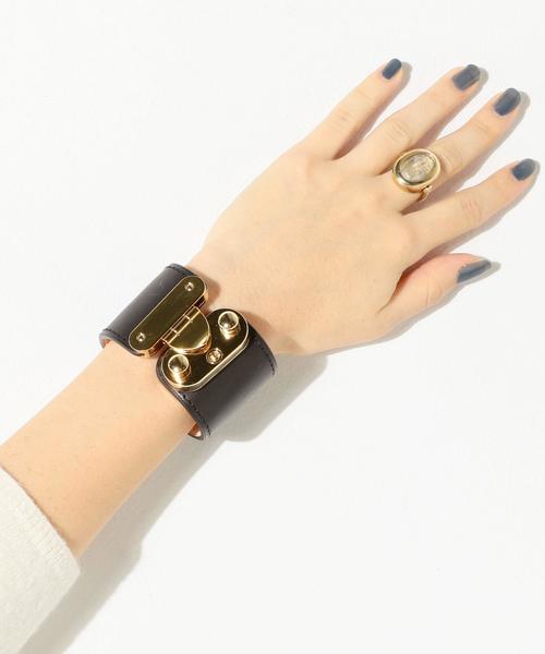 UNITED ARROWS（ユナイテッドアローズ）の「UBMF ロック ブレスレット◆（ブレスレット・レディース・ブラック/ベージュ・FREE）」の7枚目の写真