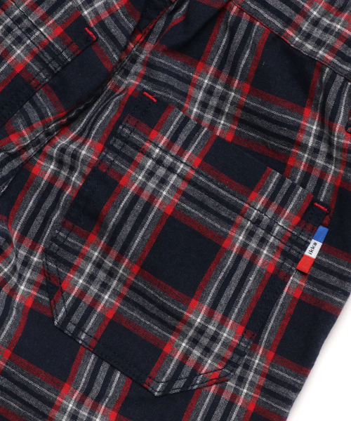 ikka（イッカ）の「【キッズ】チェックハーフパンツ（110～160cm）（その他パンツ・キッズ・ネイビー/ダークグリーン/グレー・150cm/160cm/120cm/130cm/110cm/140cm）」の8枚目の写真