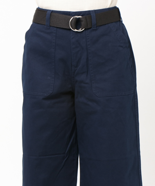 earth music&ecology（アースミュージックアンドエコロジー）の「テープベルト付ベーカーパンツ（その他パンツ・レディース・カーキ/ネイビー・M/L）」の6枚目の写真