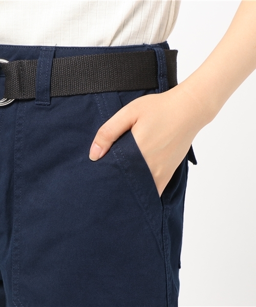 earth music&ecology（アースミュージックアンドエコロジー）の「テープベルト付ベーカーパンツ（その他パンツ・レディース・カーキ/ネイビー・M/L）」の8枚目の写真