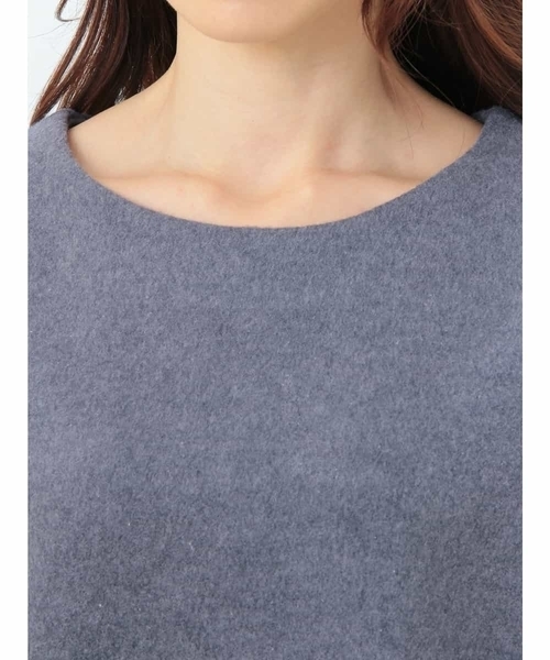 OFUON le MK（オフオンルエムケー）の「ワイドスリーブ起毛カットソー（Tシャツ/カットソー・レディース・ブルー/グレー・38/40）」の8枚目の写真