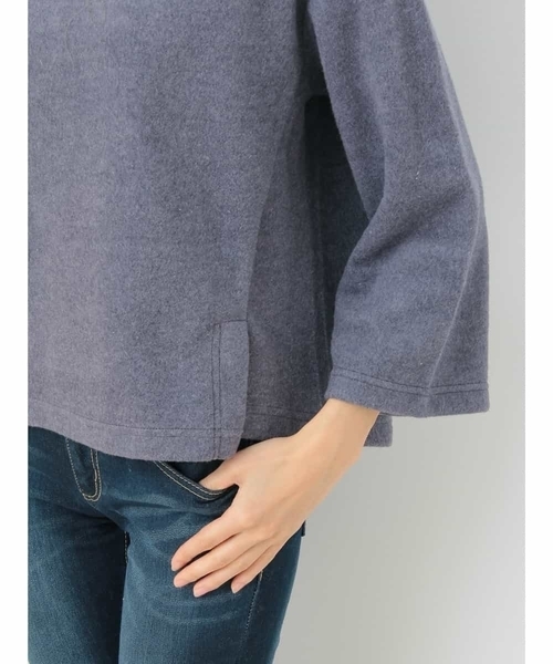 OFUON le MK（オフオンルエムケー）の「ワイドスリーブ起毛カットソー（Tシャツ/カットソー・レディース・ブルー/グレー・38/40）」の3枚目の写真