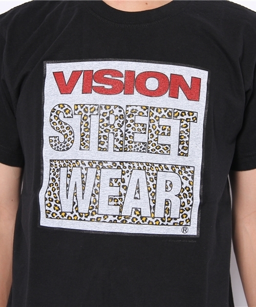 VISION STREET WEAR（ヴィジョンストリートウェア）の「∴VISION LEOPARD LOGO TEE（Tシャツ/カットソー・メンズ・ホワイト/ブラック/ライトイエロー・MEDIUM/LARGE）」の9枚目の写真