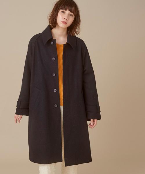 Another Edition(アナザーエディション)の「ステンカラーコート(ステンカラーコート・レディース・ベージュ/ネイビー/オレンジ・MEDIUM/SMALL)」の5枚目の写真