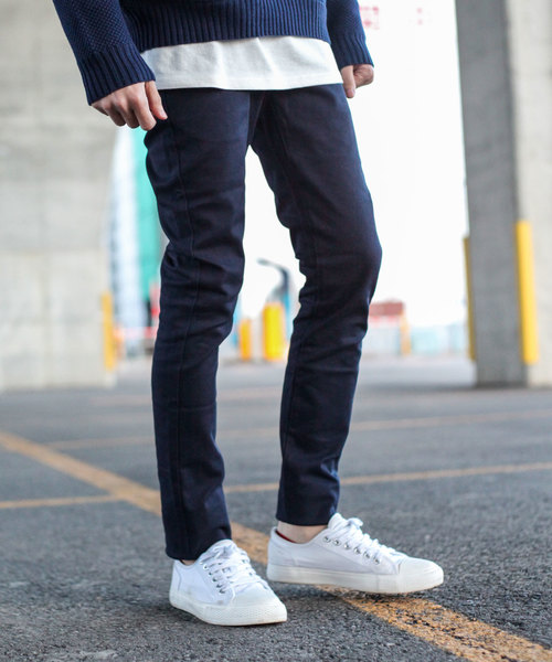 AZbyjunhashimoto_（エーゼイバイジュンハシモト）の「【AZ by junhashimoto】スキニーフィットパンツ（その他パンツ・メンズ・ネイビー/ホワイト/ライトグレー/ブラック/ベージュ・LARGE/MEDIUM/SMALL/X-LARGE）」の5枚目の写真