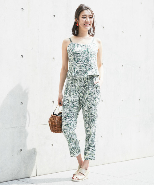 RIVE DROITE（リヴドロワ）の「【パームリーフ】タックパンツ（その他パンツ・レディース・カーキ/グリーン・FREE）」の8枚目の写真