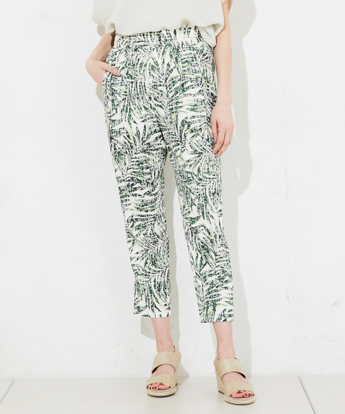 RIVE DROITE（リヴドロワ）の「【パームリーフ】タックパンツ（その他パンツ・レディース・カーキ/グリーン・FREE）」の7枚目の写真