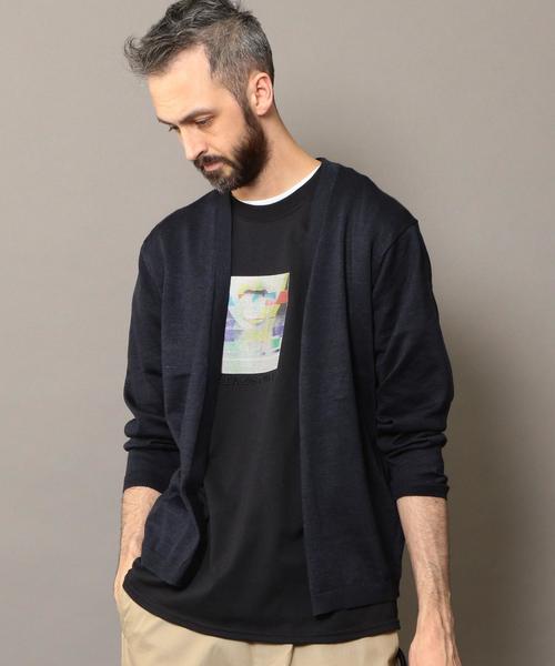 BEAUTY&YOUTH UNITED ARROWS（ビューティーアンドユースユナイテッドアローズ）の「BY ウォッシャブル ノーボタン カーディガン ◆（カーディガン/ボレロ・メンズ・ケリー/ベージュ/ネイビー/ライトグレー・SMALL/LARGE/MEDIUM/X-LARGE）」の4枚目の写真