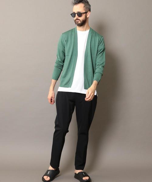 BEAUTY&YOUTH UNITED ARROWS（ビューティーアンドユースユナイテッドアローズ）の「BY ウォッシャブル ノーボタン カーディガン ◆（カーディガン/ボレロ・メンズ・ケリー/ベージュ/ネイビー/ライトグレー・SMALL/LARGE/MEDIUM/X-LARGE）」の16枚目の写真