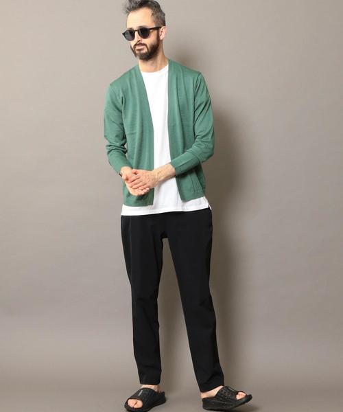 BEAUTY&YOUTH UNITED ARROWS（ビューティーアンドユースユナイテッドアローズ）の「BY ウォッシャブル ノーボタン カーディガン ◆（カーディガン/ボレロ・メンズ・ケリー/ベージュ/ネイビー/ライトグレー・SMALL/LARGE/MEDIUM/X-LARGE）」の17枚目の写真