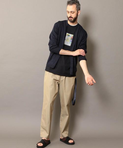 BEAUTY&YOUTH UNITED ARROWS（ビューティーアンドユースユナイテッドアローズ）の「BY ウォッシャブル ノーボタン カーディガン ◆（カーディガン/ボレロ・メンズ・ケリー/ベージュ/ネイビー/ライトグレー・SMALL/LARGE/MEDIUM/X-LARGE）」の8枚目の写真