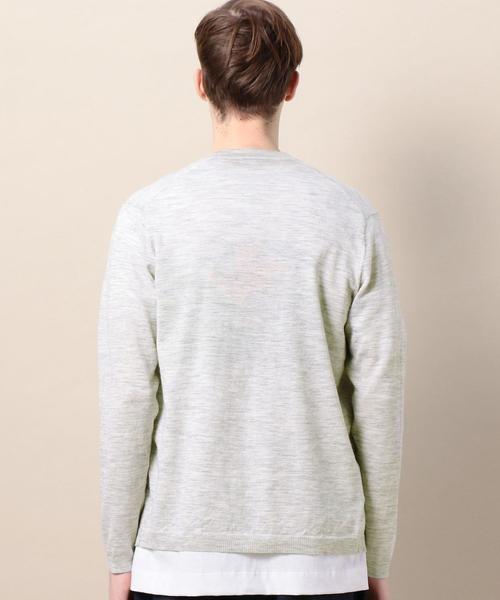 BEAUTY&YOUTH UNITED ARROWS（ビューティーアンドユースユナイテッドアローズ）の「BY ウォッシャブル ノーボタン カーディガン ◆（カーディガン/ボレロ・メンズ・ケリー/ベージュ/ネイビー/ライトグレー・SMALL/LARGE/MEDIUM/X-LARGE）」の12枚目の写真