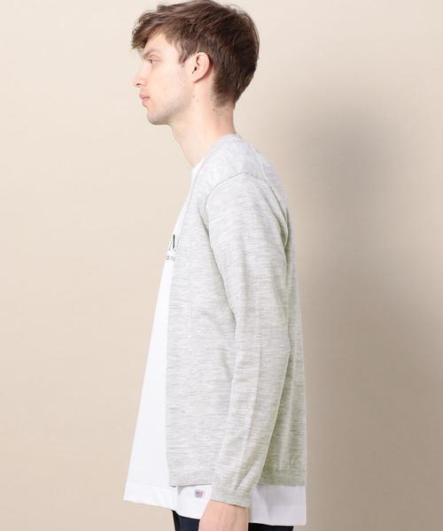 BEAUTY&YOUTH UNITED ARROWS（ビューティーアンドユースユナイテッドアローズ）の「BY ウォッシャブル ノーボタン カーディガン ◆（カーディガン/ボレロ・メンズ・ケリー/ベージュ/ネイビー/ライトグレー・SMALL/LARGE/MEDIUM/X-LARGE）」の6枚目の写真