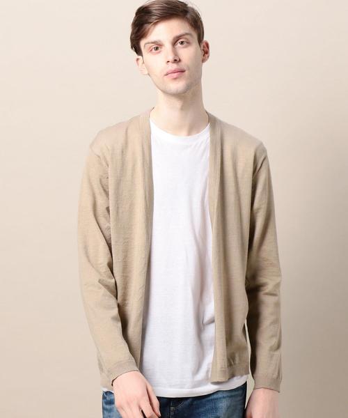 BEAUTY&YOUTH UNITED ARROWS（ビューティーアンドユースユナイテッドアローズ）の「BY ウォッシャブル ノーボタン カーディガン ◆（カーディガン/ボレロ・メンズ・ケリー/ベージュ/ネイビー/ライトグレー・SMALL/LARGE/MEDIUM/X-LARGE）」の21枚目の写真