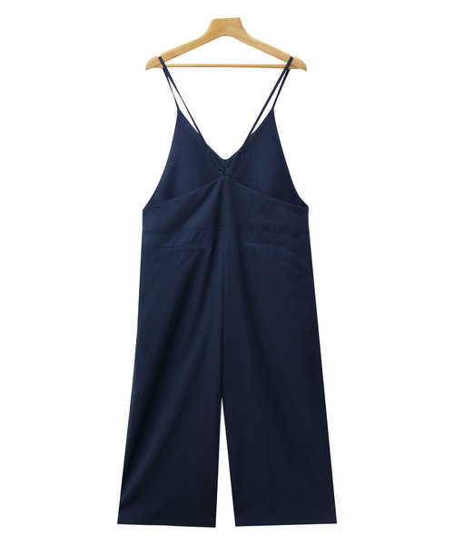 andme（アンドミー）の「【3サイズ展開】きれいめツイルワイドキャミサロペット（サロペット/オーバーオール・レディース・ネイビー/ダークカーキ/ベージュ系その他/グレー系その他/ブラック/ベージュ系その他3/ライトカーキ・M/S/L）」の11枚目の写真