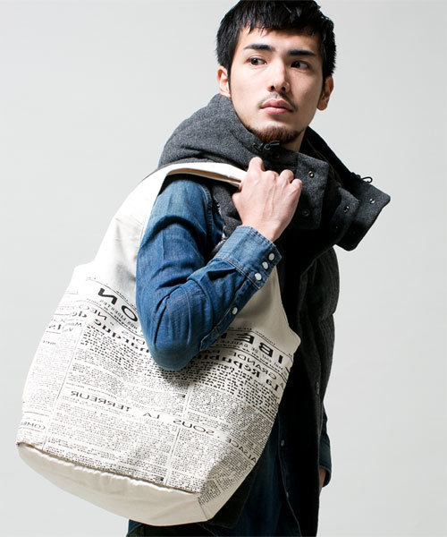 NANO universe（ナノユニバース）の「オリジナルバルーントートver.2（トートバッグ・メンズ・オフホワイト/ブラック/カーキ/ブルー/レッド/ネイビー/ライトグレー・FREE）」の2枚目の写真