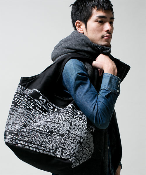 NANO universe（ナノユニバース）の「オリジナルバルーントートver.2（トートバッグ・メンズ・オフホワイト/ブラック/カーキ/ブルー/レッド/ネイビー/ライトグレー・FREE）」の3枚目の写真