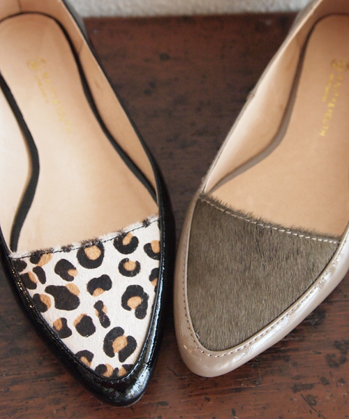 BEAUTY&YOUTH UNITED ARROWS(ビューティーアンドユースユナイテッドアローズ)の「BYTF ∵エナメルヘアーコンビポインテッドフラットシューズ ◆§4(その他シューズ・レディース・ブラック/ブラウン・36/36.5/37/37.5/38)」の7枚目の写真