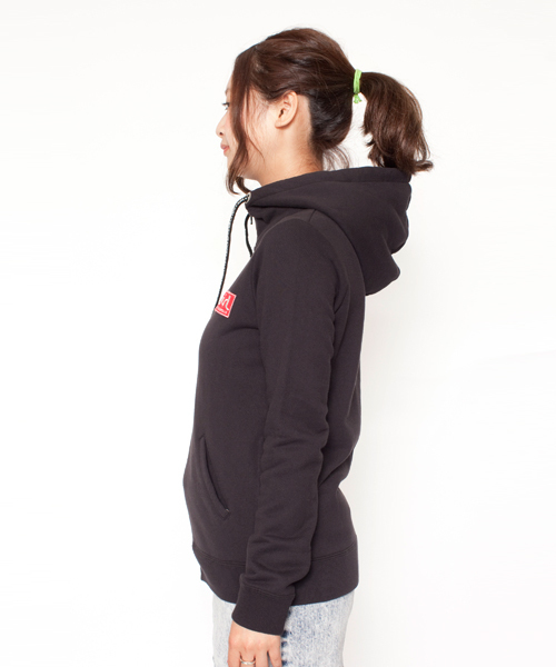 X-girl（エックスガール）の「X-girl VARIOUS SWEAT HOODIE（パーカー・レディース・ホワイト/カモフラージュ/ブラック/アッシュグレー/グリーン/ネイビー/A/B・1/2）」の13枚目の写真
