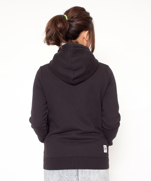 X-girl（エックスガール）の「X-girl VARIOUS SWEAT HOODIE（パーカー・レディース・ホワイト/カモフラージュ/ブラック/アッシュグレー/グリーン/ネイビー/A/B・1/2）」の14枚目の写真