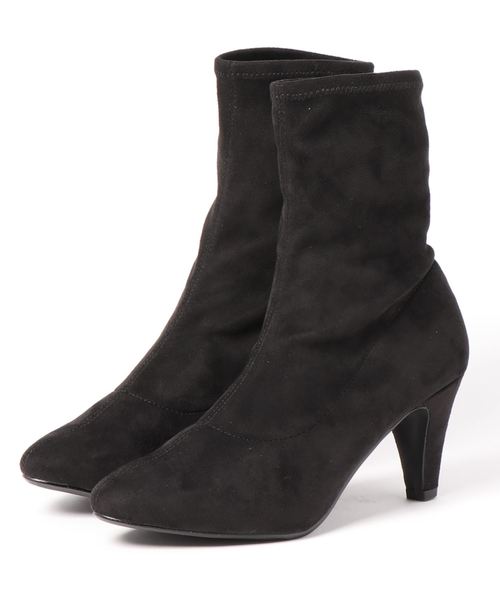 LE TALON(ルタロン)の「7cmポインテッドストレッチショートブーツ(ブーツ・レディース・ブラック/グレー/ボルドー・MEDIUM/LARGE/SMALL/X-LARGE)」の2枚目の写真