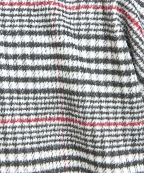 natural couture（ナチュラルクチュール）の「ウールチェック柄ロングチェスター（チェスターコート・レディース・ブラック/ブラウン・FREE）」の12枚目の写真