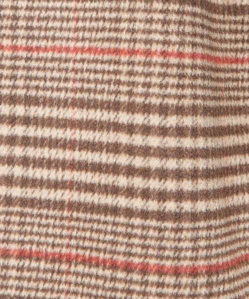 natural couture（ナチュラルクチュール）の「ウールチェック柄ロングチェスター（チェスターコート・レディース・ブラック/ブラウン・FREE）」の21枚目の写真