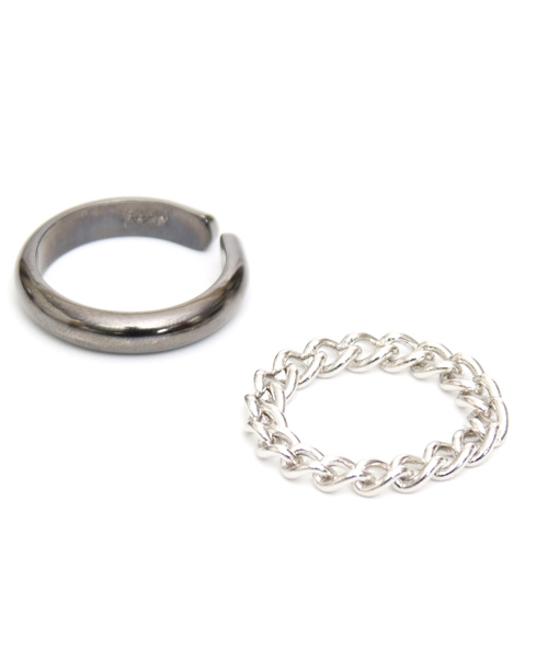 Genri(ゲンリ)の「Genri /【Tears of God】Layered Ring(リング・メンズ・ブラック/シルバー/ゴールド・FREE)」の1枚目の写真