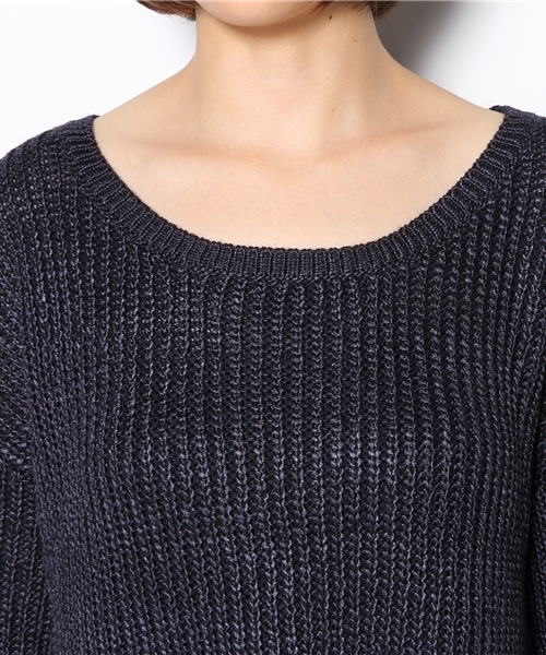 SHIPS for women（シップスフォーウィメン）の「★★アゼ ビッグプルオーバー（ニット/セーター・レディース・ライトホワイト/キャメル/ネイビー・ONE SIZE）」の7枚目の写真