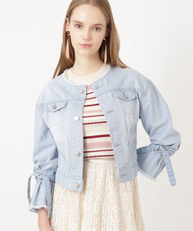 JILL STUART | ◆《JILL JEAN》キャンディスリーブデニムジャケット(ブルゾン)