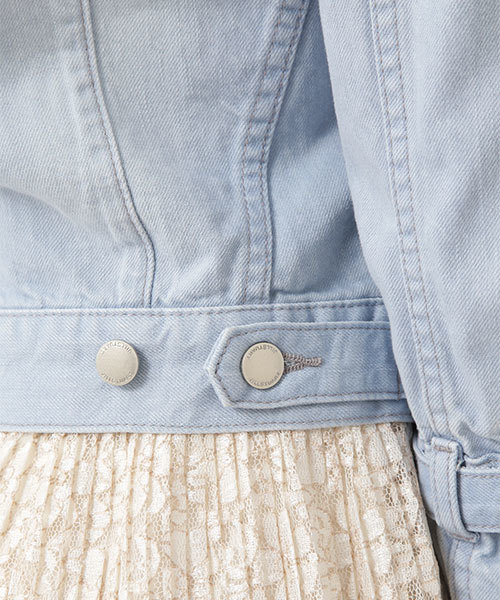 JILL STUART（ジルスチュアート）の「◆《JILL JEAN》キャンディスリーブデニムジャケット（ブルゾン・レディース・ホワイト/ブルー・SMALL/MEDIUM）」の10枚目の写真
