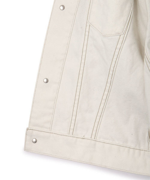 JILL STUART（ジルスチュアート）の「◆《JILL JEAN》キャンディスリーブデニムジャケット（ブルゾン・レディース・ホワイト/ブルー・SMALL/MEDIUM）」の7枚目の写真