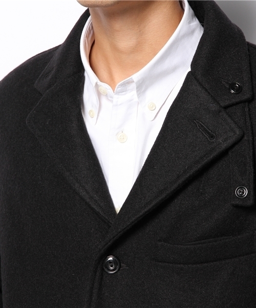 BEAUTY&YOUTH UNITED ARROWS(ビューティーアンドユースユナイテッドアローズ)の「<FIDELITY> TAILOR COAT BY SPECIAL/チェスターコート(ステンカラーコート・メンズ・ロイヤルブルー/ブラック・LARGE/SMALL/MEDIUM)」の7枚目の写真