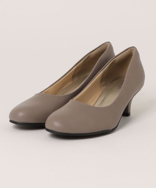 ALETTA（アレッタ）の「ALETTA-ｱﾚｯﾀ- 究極のプレーンパンプス -ラウンドトゥ5cmヒール-（パンプス・レディース・ブラック/ブラック系その他/グレイッシュベージュ/サーモンピンク/ローズ/ブルー系その他/ベージュ系その他/マスタード/クリアブラック/グレー/インディゴブルー/アッシュブラウン/その他/シルバー系その他/スモークピンク/ダークブラウン/杢グレー/トップグレー/ライトグレー/ブラック系/ナチュラル・22.5cm/23.0cm/23.5cm/24.0cm/24.5cm/25.0cm/22.0cm/25.5cm/26.0cm/21.5cm）」の7枚目の写真