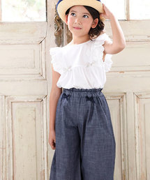BeBe | BeBe/シャンブレーガウチョ8分丈パンツ(その他パンツ)