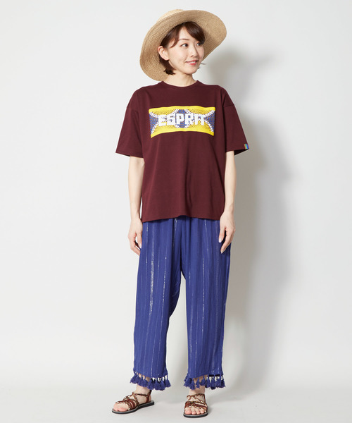 チャイハネ（チャイハネ）の「【チャイハネ】ラメラインフリンジパンツ（その他パンツ・レディース・ホワイト/ネイビー/ブルー/マスタード・FREE）」の14枚目の写真