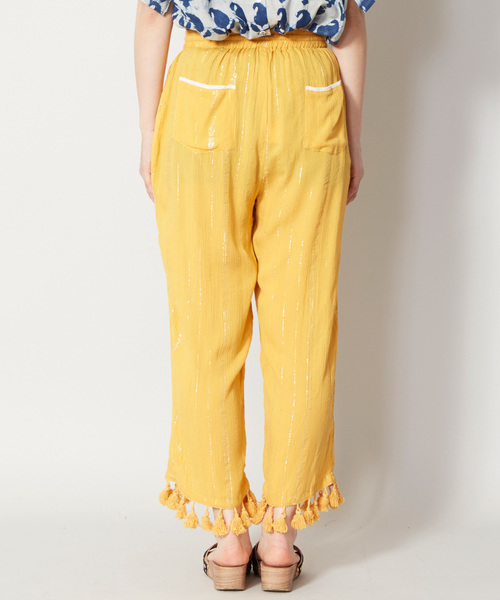 チャイハネ（チャイハネ）の「【チャイハネ】ラメラインフリンジパンツ（その他パンツ・レディース・ホワイト/ネイビー/ブルー/マスタード・FREE）」の17枚目の写真