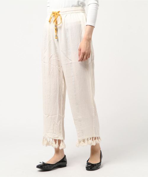 チャイハネ（チャイハネ）の「【チャイハネ】ラメラインフリンジパンツ（その他パンツ・レディース・ホワイト/ネイビー/ブルー/マスタード・FREE）」の22枚目の写真