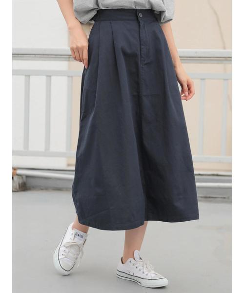 AMERICAN HOLIC（アメリカンホリック）の「綿ツイルバックポケットスカート（スカート・レディース・ライトベージュ/カーキ/ネイビー・L/M）」の18枚目の写真