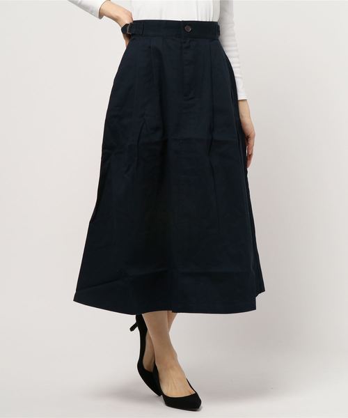 AMERICAN HOLIC（アメリカンホリック）の「綿ツイルバックポケットスカート（スカート・レディース・ライトベージュ/カーキ/ネイビー・L/M）」の16枚目の写真