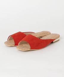 アシンメトリーフラットコルクサンダル